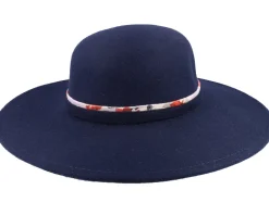 Woolfelt Floppy Marine Blue Sun Hat - Seeberger