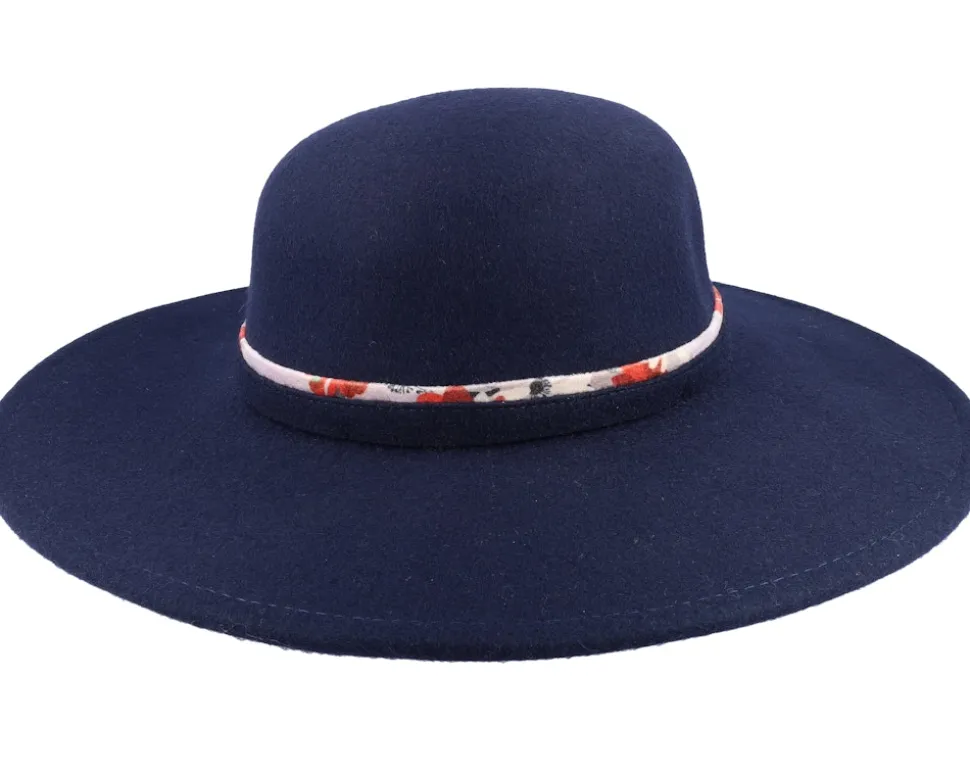 Woolfelt Floppy Marine Blue Sun Hat - Seeberger