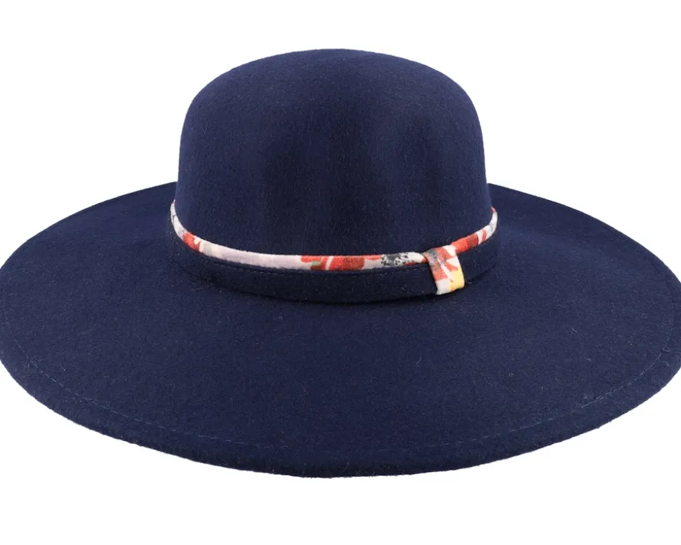 Woolfelt Floppy Marine Blue Sun Hat - Seeberger