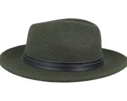Woolfelt Green/Black Fedora - Seeberger