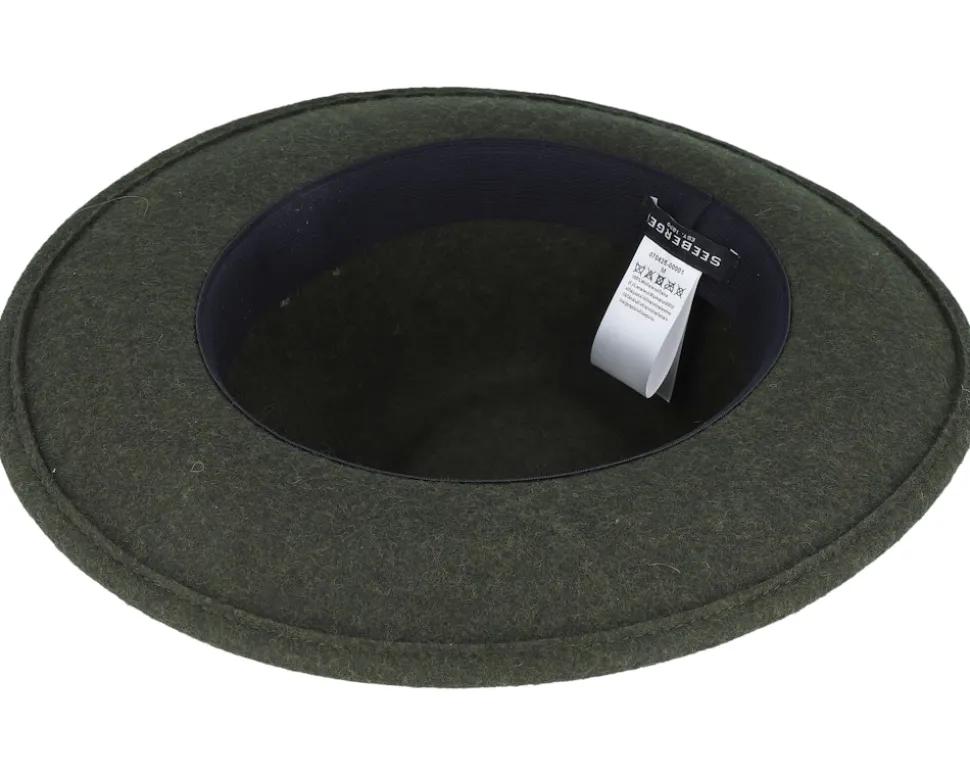 Woolfelt Green/Black Fedora - Seeberger
