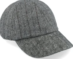 Woolmix Fabric Baseball Black/Grey Dad Cap - Seeberger