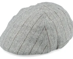 Woolmix Fabric Ivy Grey Flat Cap - Seeberger