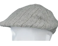 Woolmix Fabric Ivy Grey Flat Cap - Seeberger