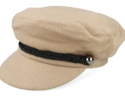 Woolmix Fabric Military Cap Beige Vega Cap - Seeberger