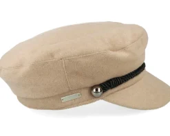 Woolmix Fabric Military Cap Beige Vega Cap - Seeberger