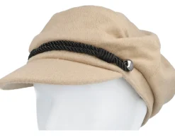 Woolmix Fabric Military Cap Beige Vega Cap - Seeberger