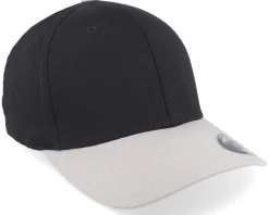 Wooly Combed Black/Silver Flexfit - Flexfit