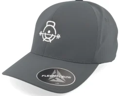 Workout Fitness Logo Delta Charcoal Flexfit - Berzerk