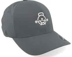 Workout Fitness Logo Delta Charcoal Flexfit - Berzerk