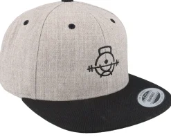 Workout Fitness Logo Grey/Black Snapback - Berzerk