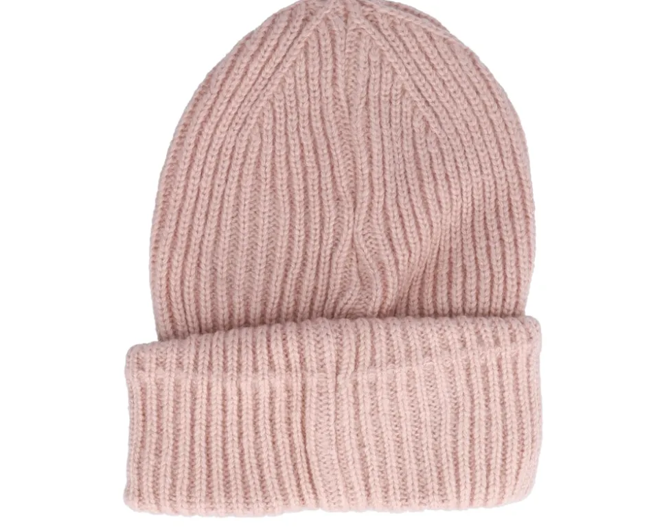 Woven Signature Cozy Beanie Dusty Rose Cuff - Karl Kani