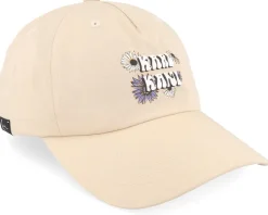 Woven Signature Flower Cap Sand Dad Cap - Karl Kani