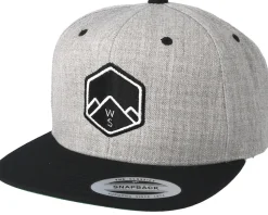 WS Badge Grey/ Black Snapback - Wild Spirit