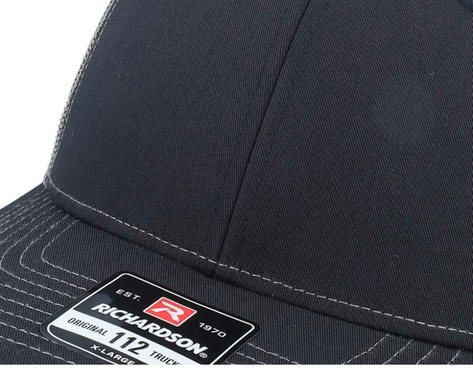 112XL Split Black/Charcoal X-Large Trucker - Richardson