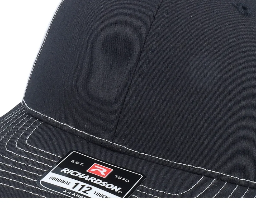 112XL Split Black/White X-Large Trucker - Richardson