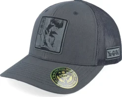 Yami Yugi Grey Engraved Grey Trucker - Yu-Gi-Oh