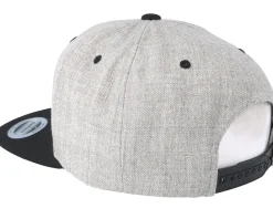 Yapan Logo Heather Grey/Black Snapback - Yapan