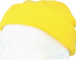 Yellow Short Blank Beanie - Beechfield