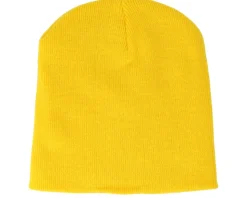Yellow Traditional Blank Beanie - Beechfield