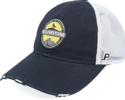 Yellowstone Black/White Trucker - Jim Pilleus