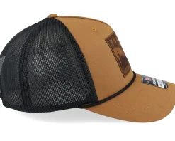 Yosemite Adventure Brown Patch Caramel/Black Rope Trucker - Wild Spirit