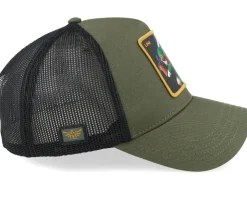 Zelda Link Black/Dark Green A-Frame Trucker - Capslab