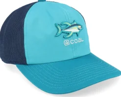 Zephyr Teal Trucker - Coal