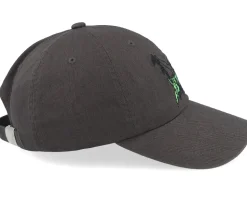Zine 6 Panel Hat Black Dad Cap - HUF